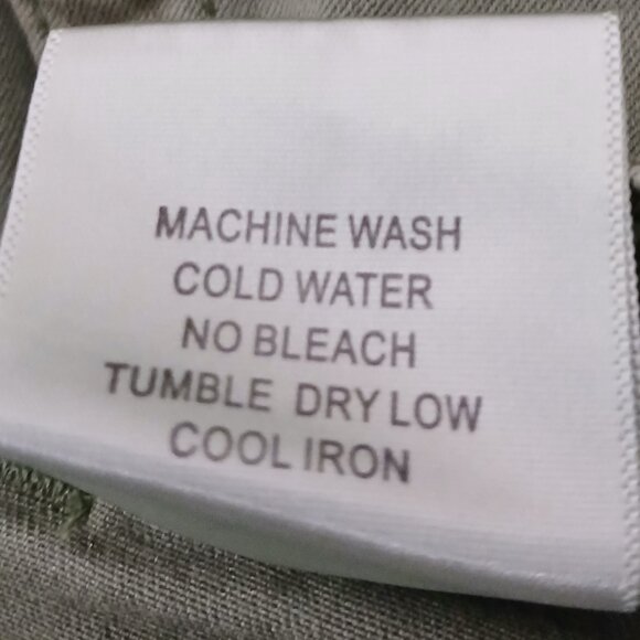 Cosmic Blue Love Pants Size 27 Sage Green Brooks Cargo Skinny Ankle Crop Stretch - Picture 9 of 9